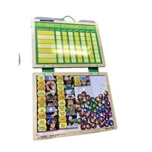 Melissa & Doug My Magnetic Responsibility Chart Child’s Wood Value & Chores